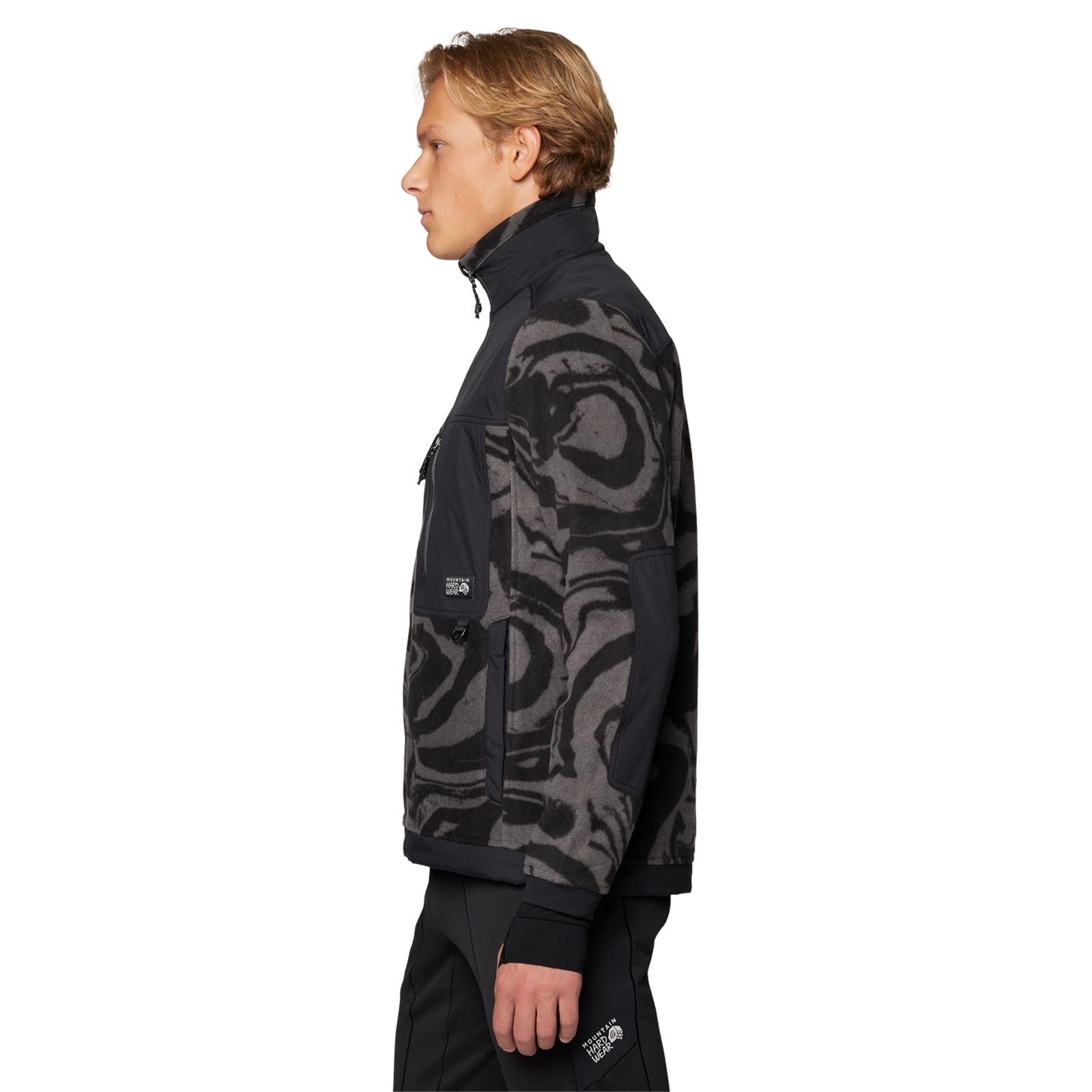Mountain Hardwear M First Tracks™ Fleece Full Zip Jacket in SCHWARZ
