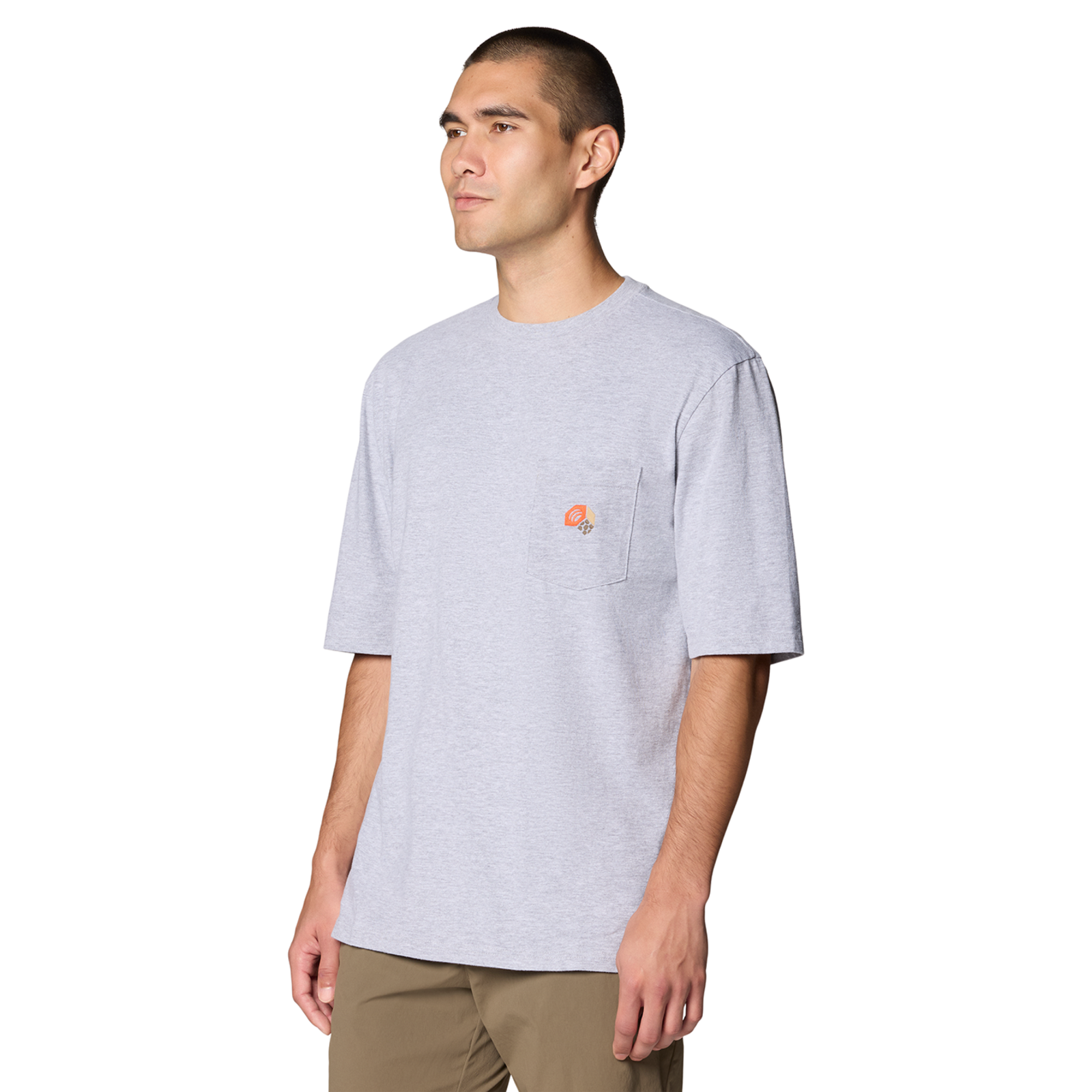 Mountain Hardwear M MHW Graphic Pocket SS 2 in GRAU