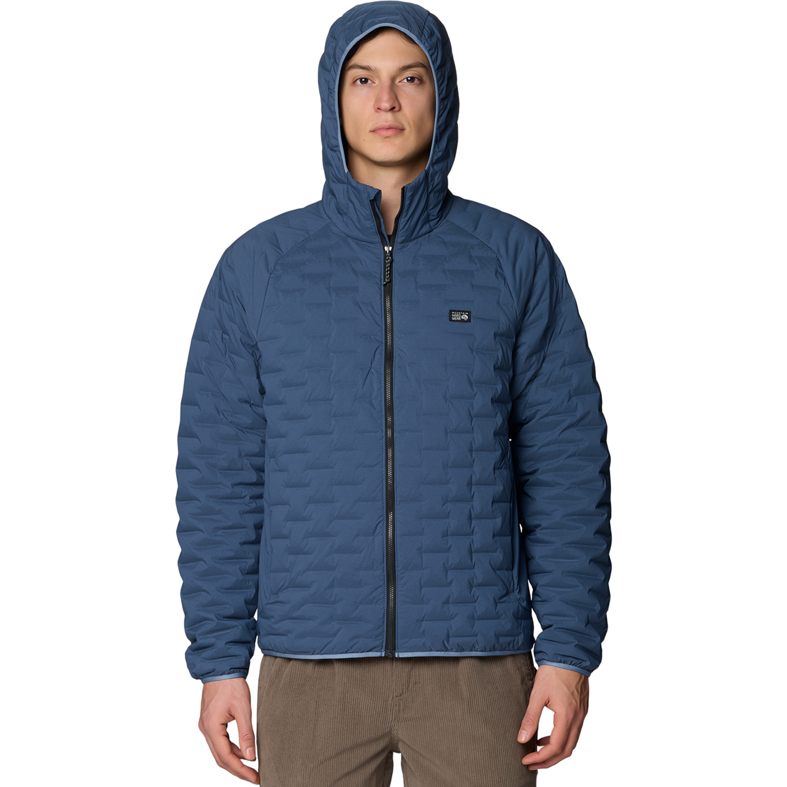 Mountain Hardwear M Stretchdown™ Light Hooded Jacket in BLAU