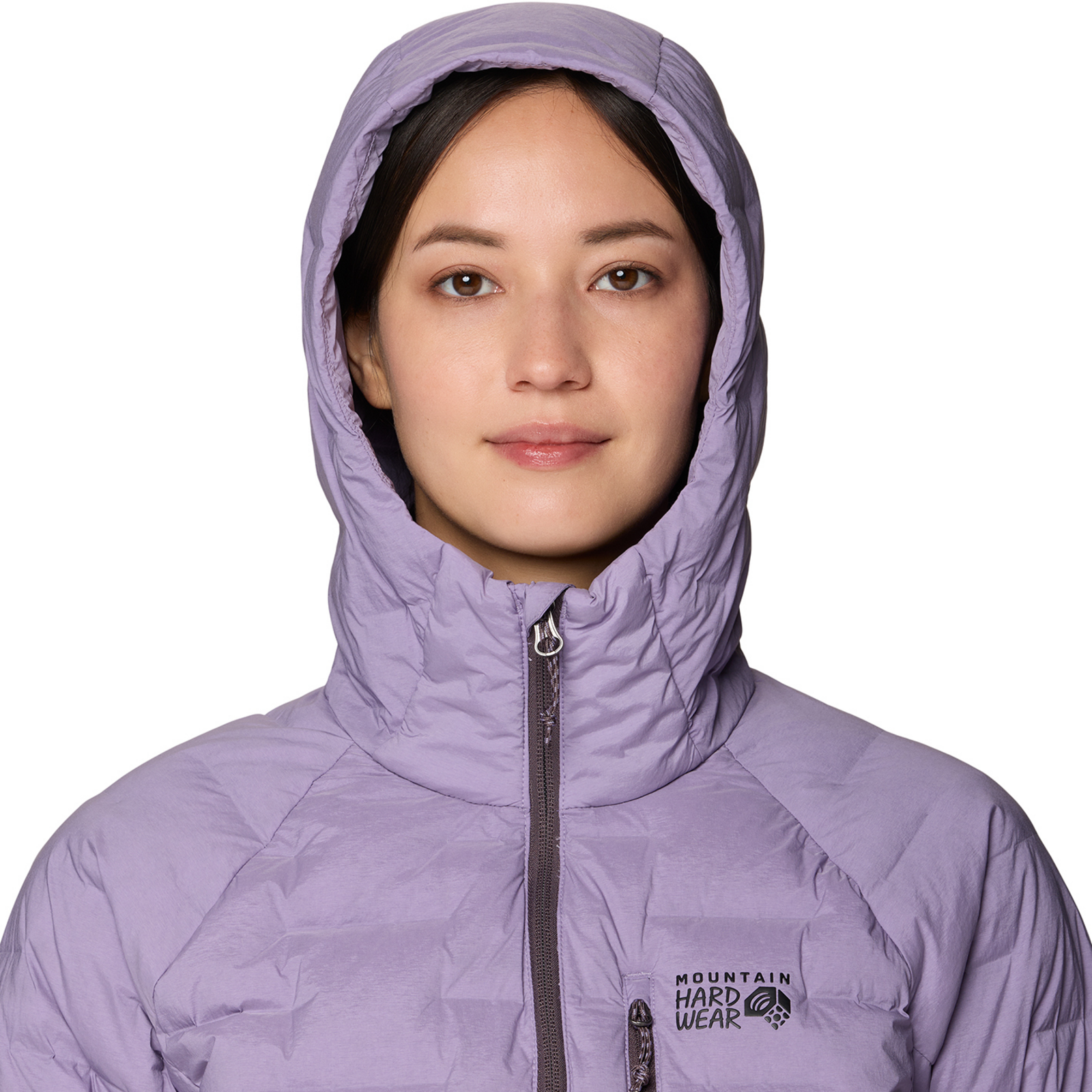 Mountain Hardwear W Stretchdown™ Hooded Jacket in VIOLETT